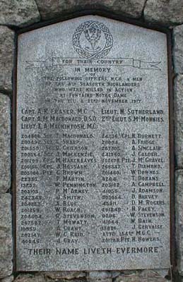 Zoom in Cambrai War Memorial Plaque No 3