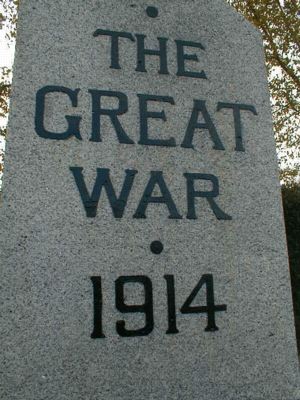Edderton War Memorial - The Great War 1914
