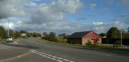 Zoom in Looking east from the Memorial.