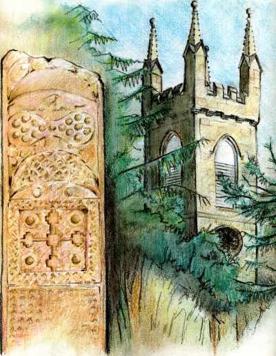 Rosemarkie Pictish cross-slab and church