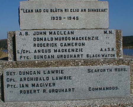 Poolewe War Memorial