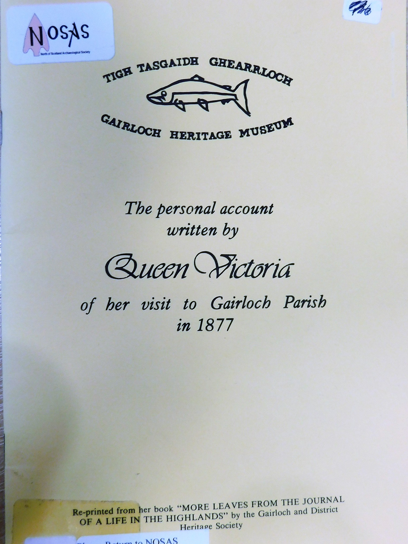 Zoom in Queen Victorias Visit to Easter Ross, book cover