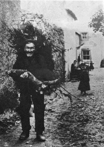 Zoom in The Little Vennel and carryimg the firewood is 'old Alicky Peepy'