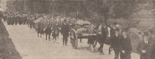 Zoom in Colonel Mackenzie of Ord funeral 1935