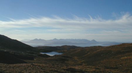 Zoom in View from the Bealach nam Bo.