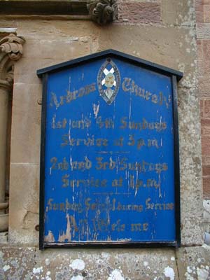 Zoom in Notice board Ardross Church