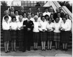 Dingwall Gaelic Choir with Ewen Stewart at Aviemore, 1969.