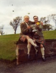 Alistair Maclean and Hamish Menzies at Dundee 1974