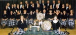 Dingwall Gaelic Choir with an array of trophies