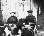 Couple busy at the baiting, Balintore.