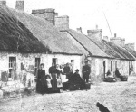 Shore Street, Balintore, showing braze chimneys, c.1900.