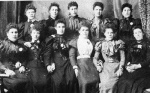 Group of local girls from the herring fishing.