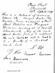 Marriage Contract 1899