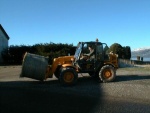 Lifting straw bales near Findon (2003).
