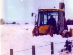 Clearing snow in winter