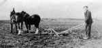 Ploughing.