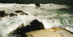 Stormy seas.