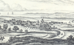 An engraving of Fortrose c.1700s.