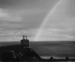 Rainbow over the town