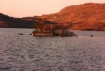 The Crannog in Loch Tollie