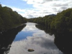 The Black Water flowing east into Loch Garve.