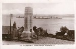 Invergordon War Memorial showing Fleet in background