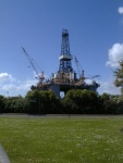 Oil Rig being refurbished at Invergordon