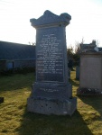 Gravestone in churchyard
