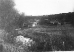 View of former slaughterhouse from the burn