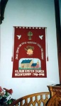 The Kilmuir Easter Banner, which hangs behind the pulpit, commemorates the Bi-centenary of the present church in 1998.