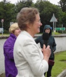 Lord Lieutenant for Ross and Cromarty, Mrs Janet Bowen addresses the group