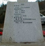 Knockbain (Munlochy) War Memorial - back
