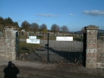 Entrance gate to Tore burial ground.