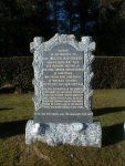 Gravestone of Rev. Walter MacQuarrie for 42 years pastor of the Free Church Congregation at Knockbain
