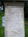 Gravestones and monuments in the Mill Street Old Burial Ground, Ullapool
