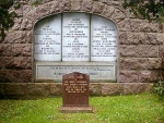 Gravestones and monuments in the Mill Street Old Burial Ground, Ullapool
