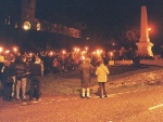 War Memorial - site of midnight service on 31 December 1999.