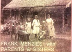 Frank Menzies with parents and sisters