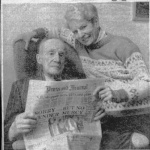 John Macdonald, shown above celebrating his 102nd birthday in March 1988 with his daughter Sheila