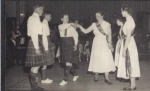 From l-r: Unknown, David Sutherland, Keith Alexander, Margaret Jack, Morag Macintosh, Rona Macrae.