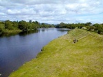 The River Conon looking downstream from the "new" road bridge