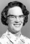 Mrs Hughina Rose, left Nigg School 1971.