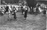 Rev Martin's garden party at Middle Manse - Moderator's visit 1959.