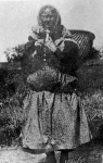 A fishwife from the Seaboard, c.1890.