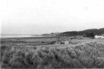Looking from the dunes, where Hi-Fab is, to the White House, Balnabruach and the bay.