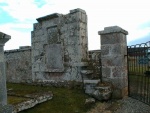 Entrance gate with stone stile.