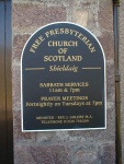The Free Presbyterian Church sign