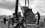 04 The stone being placed in situ