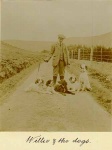 "Willie and the dogs.