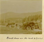 Car breakdown on the road to Garbat.